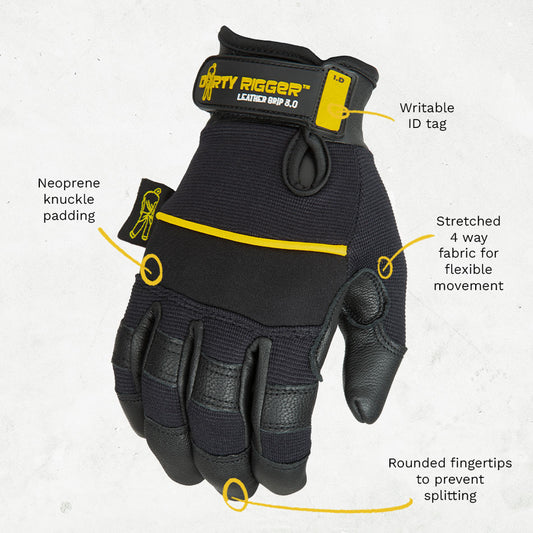 Leather Grip ™ 3.0 Glove – Full Fingered