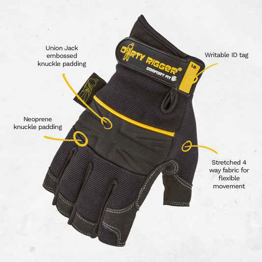 Comfort Fit™ Rigger Glove – Fingerless